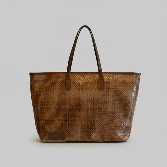 Genuine Leather Handmade Bag - Light Brown (MWHB030)