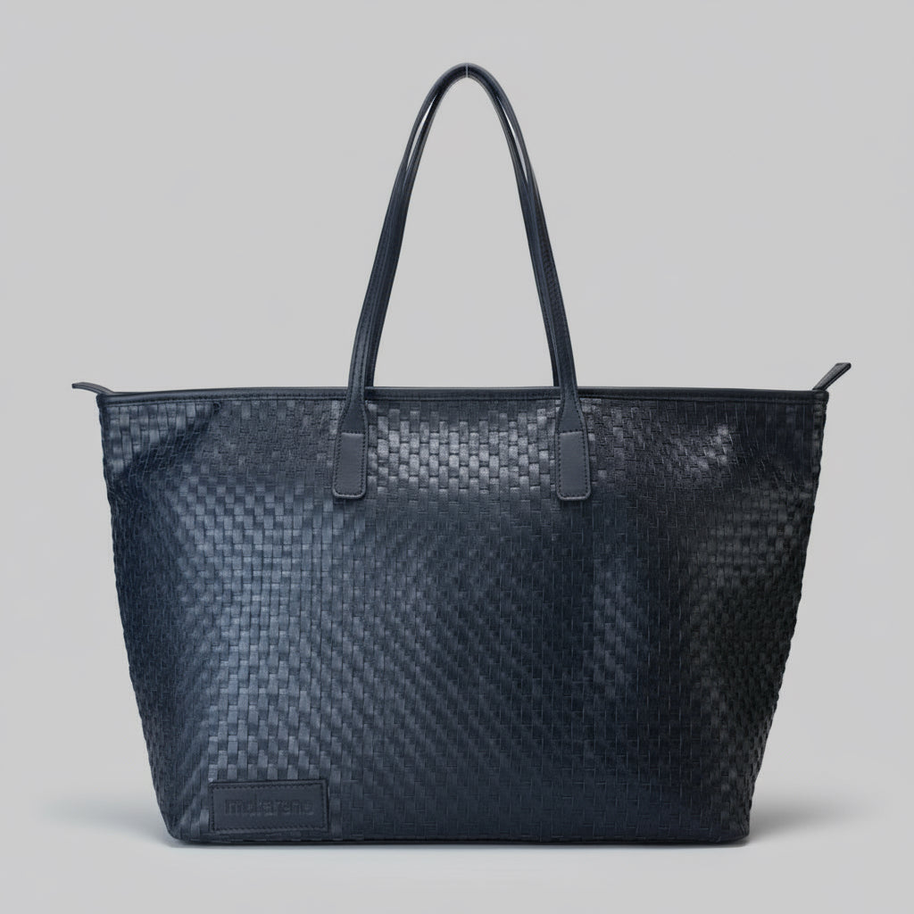 Genuine Leather Handmade Bag - Black - D2 (MWHB034)
