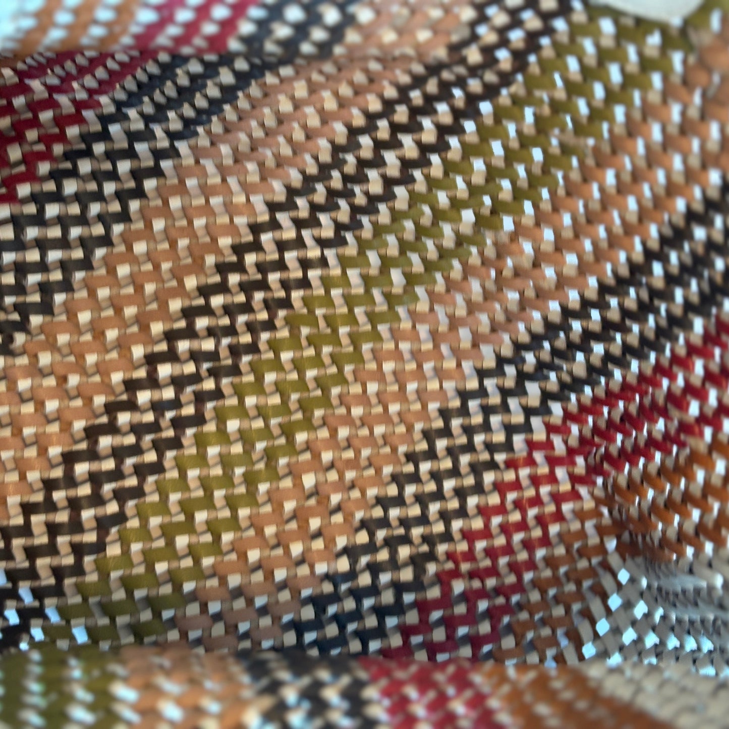 Genuine Leather Handmade Woven Tote / Hobo Bag - Multi Colour (WHB024)